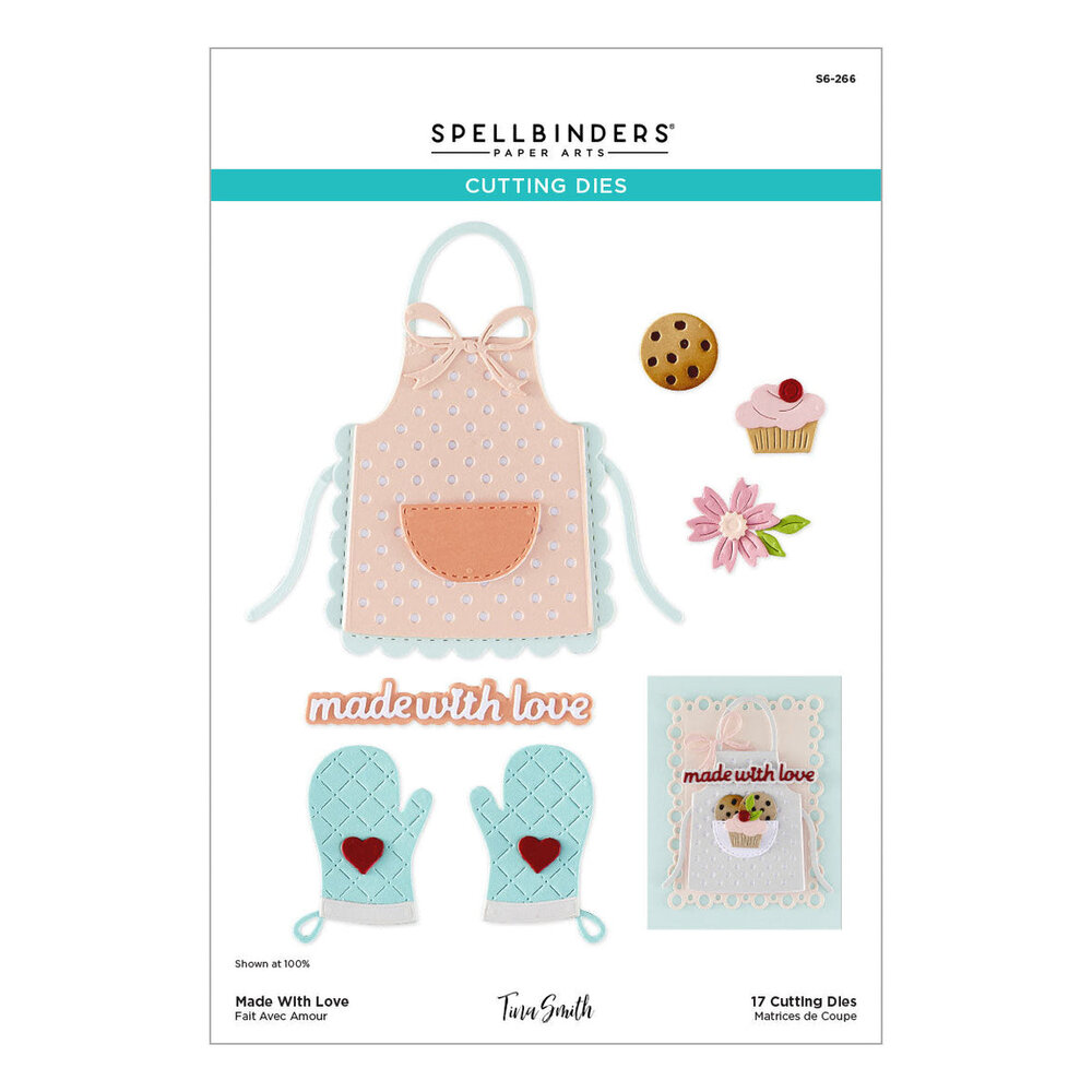 Spellbinders Make It & Bake It Made With Love Dies (S6-266)