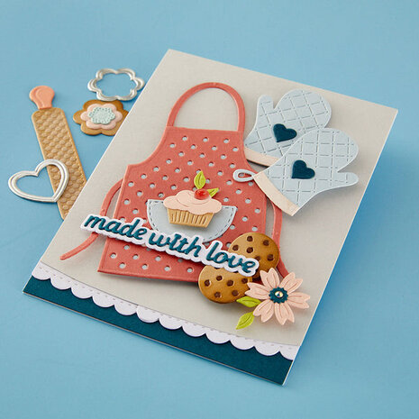 Spellbinders PRE-ORDER Make It & Bake It Made With Love Dies (S6-266)