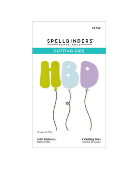 Spellbinders Aged to Perfection HBD Balloons Dies (S3-562)