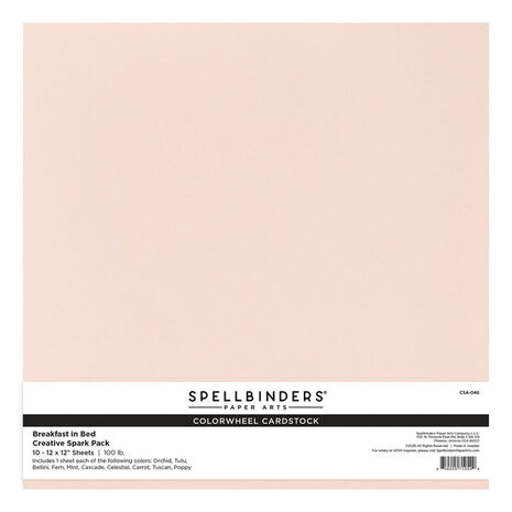 Spellbinders PRE-ORDER Breakfast in Bed ColorWheel Cardstock 12x12 Inch Creative Spark (CSA-046)