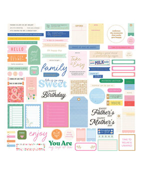 Spellbinders PRE-ORDER Breakfast in Bed Cardstock Die Cut Ephemera Sentiments (169217)