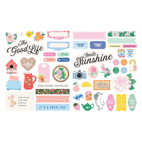 Spellbinders Breakfast in Bed Chipboard Stickers (169219)