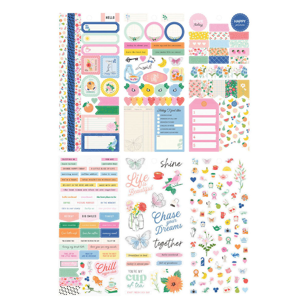 Spellbinders PRE-ORDER Breakfast in Bed Sticker Book (169220)