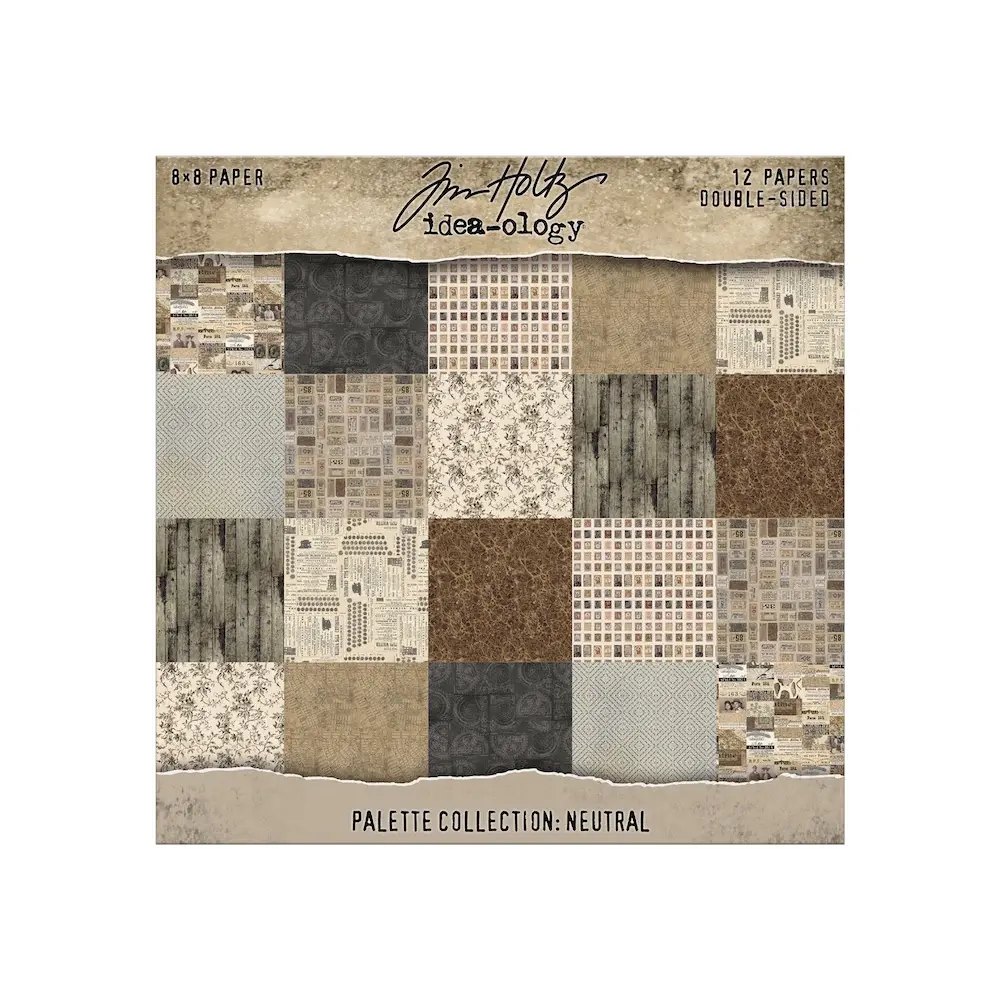 Idea-ology PRE-ORDER Tim Holtz Palette Collection 8x8 Inch Neutral (TH94473)