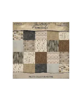 Idea-ology Tim Holtz Palette Collection 8x8 Inch Neutral (TH94473)