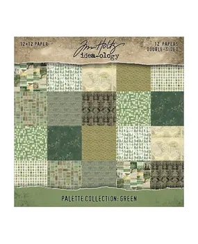 Idea-ology PRE-ORDER Tim Holtz Palette Collection 12x12 Inch Green (TH94460)