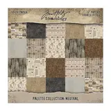 Idea-ology Tim Holtz Palette Collection 12x12 Inch Neutral (TH94459)