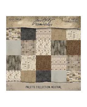 Idea-ology Tim Holtz Palette Collection 12x12 Inch Neutral (TH94459)