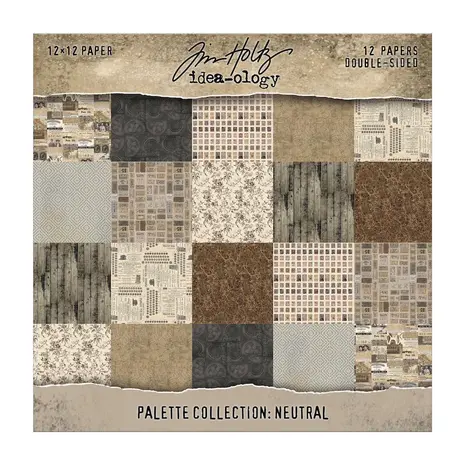 Idea-ology Tim Holtz Palette Collection 12x12 Inch Neutral (TH94459)