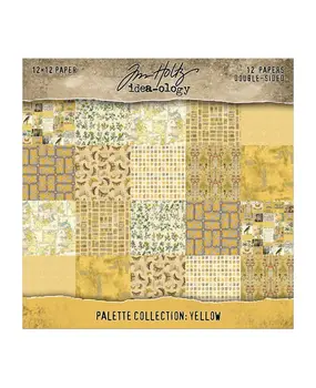 Idea-ology Tim Holtz Palette Collection 12x12 Inch Yellow (TH94458)