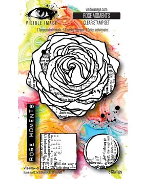 Visible Image Rose Moments A6 Stamp Set (VIS-ROM-01)