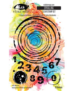 Visible Image Spiralling A6 Stamp Set (VIS-SPI-01)