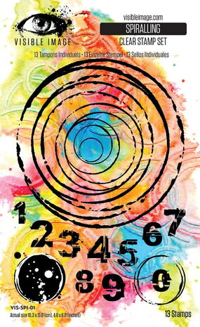 Visible Image Spiralling A6 Stamp Set (VIS-SPI-01)