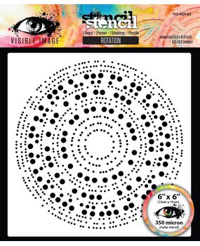 Visible Image Rotation 6x6 Inch Stencil (VIS-ROT-03)