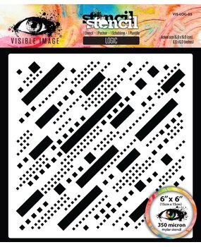 Visible Image Logic 6x6 Inch Stencil (VIS-LOG-03)