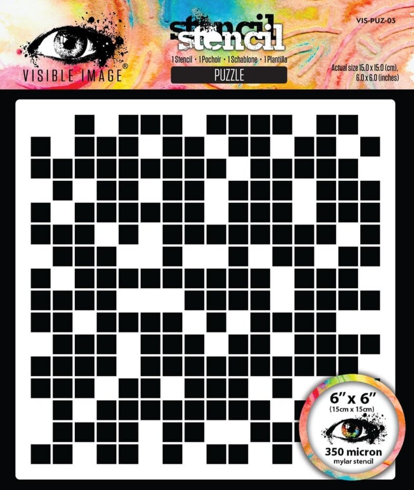 Visible Image Puzzle 6x6 Inch Stencil (VIS-PUZ-03)