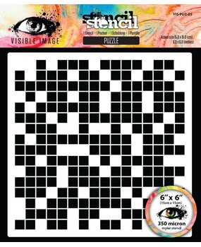 Visible Image Puzzle 6x6 Inch Stencil (VIS-PUZ-03)