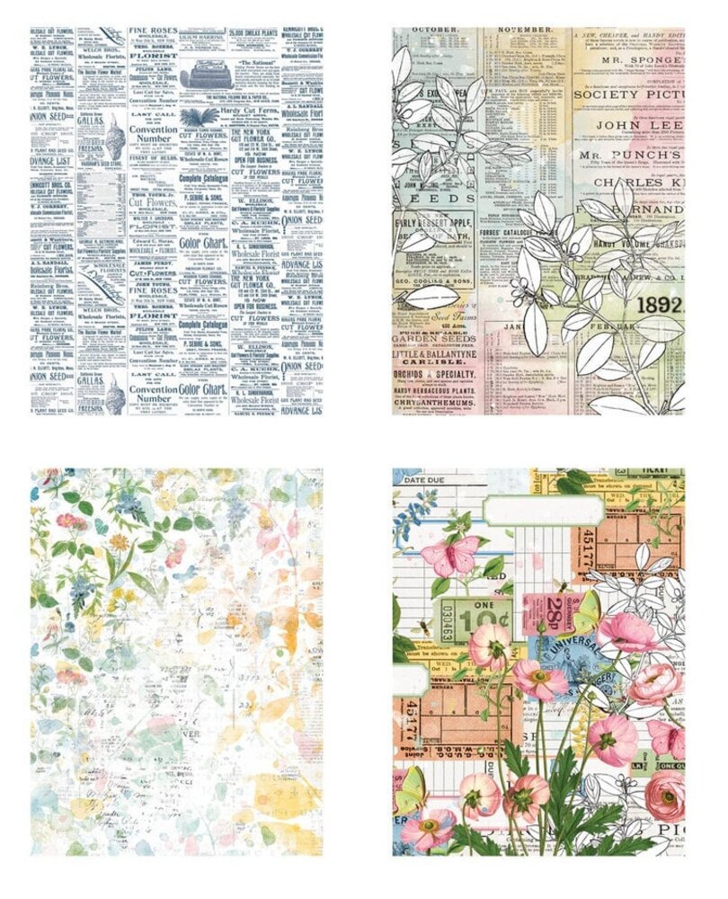 Arden Creative Studio Field Notes 6x8 Inch Decoupage Paper (ACSDP0003)