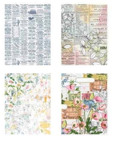 Arden Creative Studio Field Notes 6x8 Inch Decoupage Paper (ACSDP0003)