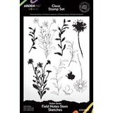 Arden Creative Studio Field Notes Stem Sketches 6x8 Inch Clear Stamp Set (ACSCS0022)