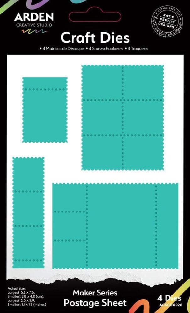 Arden Creative Studio Field Note Postage Sheet Die Set (ACSCD0028)