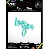 Arden Creative Studio Field Note Sentiment Cloud Love You Die Set (ACSCD0030)