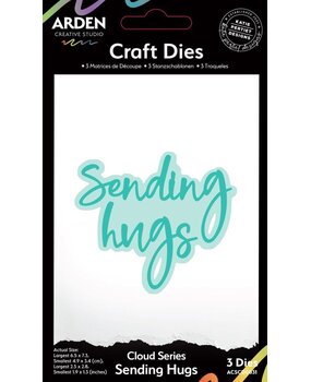 Arden Creative Studio Field Note Sentiment Cloud Sending Hugs Die Set (ACSCD0031)