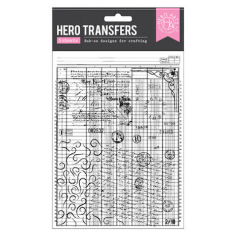 Hero Arts Spring Meadow Hero Transfers Grids & Icons Mixed Media (RT141)