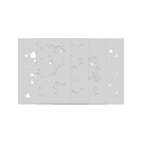 Hero Arts Spring Meadow Meadow Blooms Color Layering Stencil (SA293)