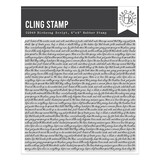 Hero Arts Spring Meadow Cling Stamp Birdsong Script (CG949)