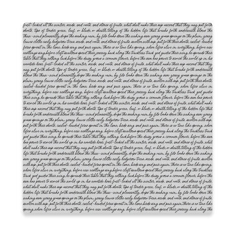 Hero Arts Spring Meadow Cling Stamp Birdsong Script (CG949)