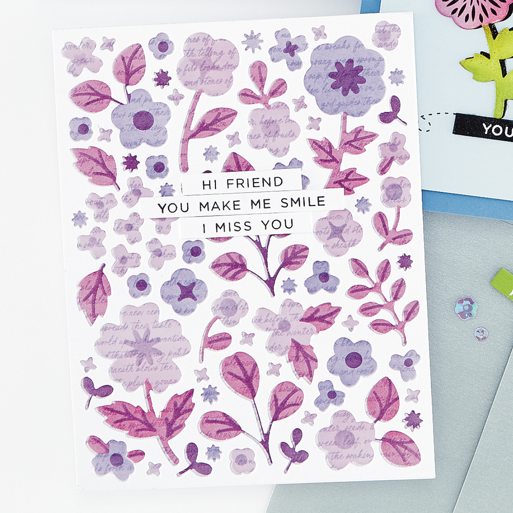 Hero Arts Spring Meadow Cover Plate Die Meadow Blooms (DF240)