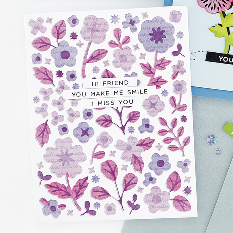 Hero Arts Spring Meadow Cover Plate Die Meadow Blooms (DF240)