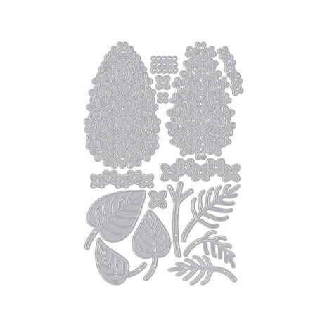 Hero Arts Spring Meadow Die Set Layered Lilac (DF283)