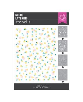 Hero Arts Eggstra Special Confetti Layering Stencils (SA322)