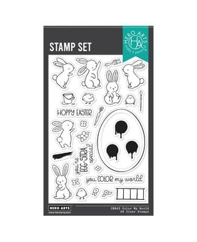 Hero Arts PRE-ORDER Eggstra Special Clear Stamp Set Color My World (CM843)