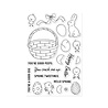 Hero Arts Eggstra Special Clear Stamp Set Spring Tweetings (CM844)