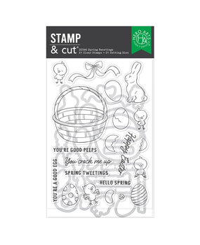 Hero Arts Eggstra Special Stamps & Dies Spring Tweetings (DC346)
