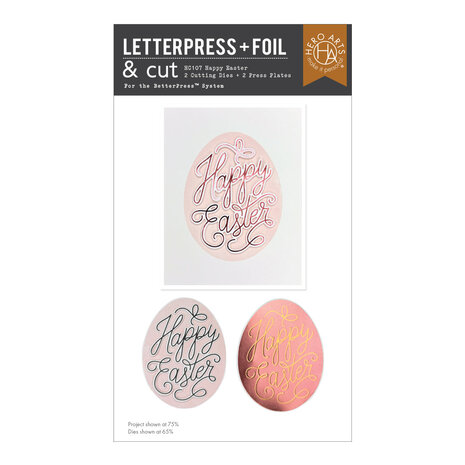 Hero Arts PRE-ORDER Eggstra Special Happy Easter Hot Foil Plate & Die Set (HC107)