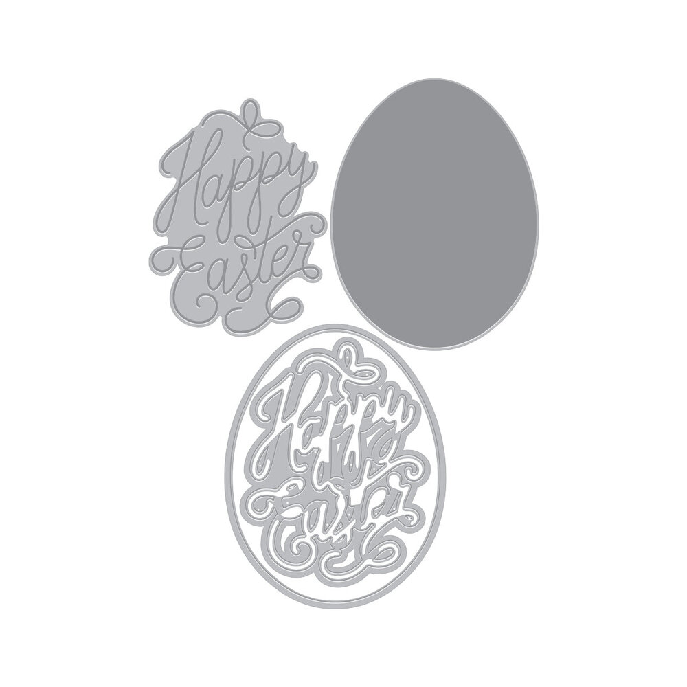 Hero Arts Eggstra Special Happy Easter Hot Foil Plate & Die Set (HC107) Hero Arts Eggstra Special Happy Easter Hot Foil Plate & Die Set (HC107)