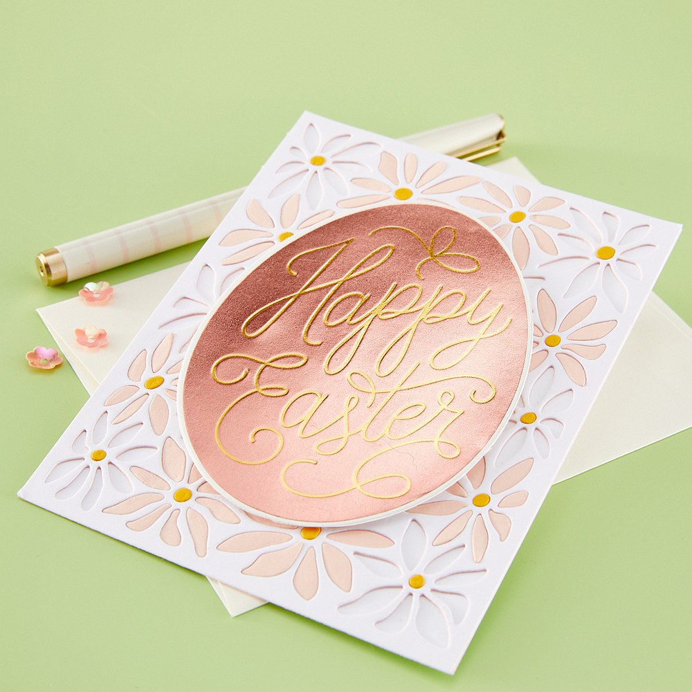 Hero Arts Eggstra Special Happy Easter Hot Foil Plate & Die Set (HC107) Hero Arts Eggstra Special Happy Easter Hot Foil Plate & Die Set (HC107)