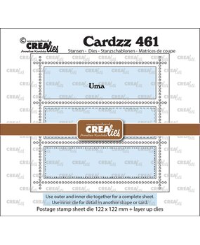 Crealies Cardzz Dies Vierkant Postzegelvel Uma (CLCZ461)