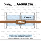 Crealies Cardzz Dies Mini Slimline Postzegelvel Wendelyn (CLCZ463)