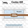 Crealies Cardzz Dies Mini Slimline Postzegelvel Wendelyn (CLCZ463)