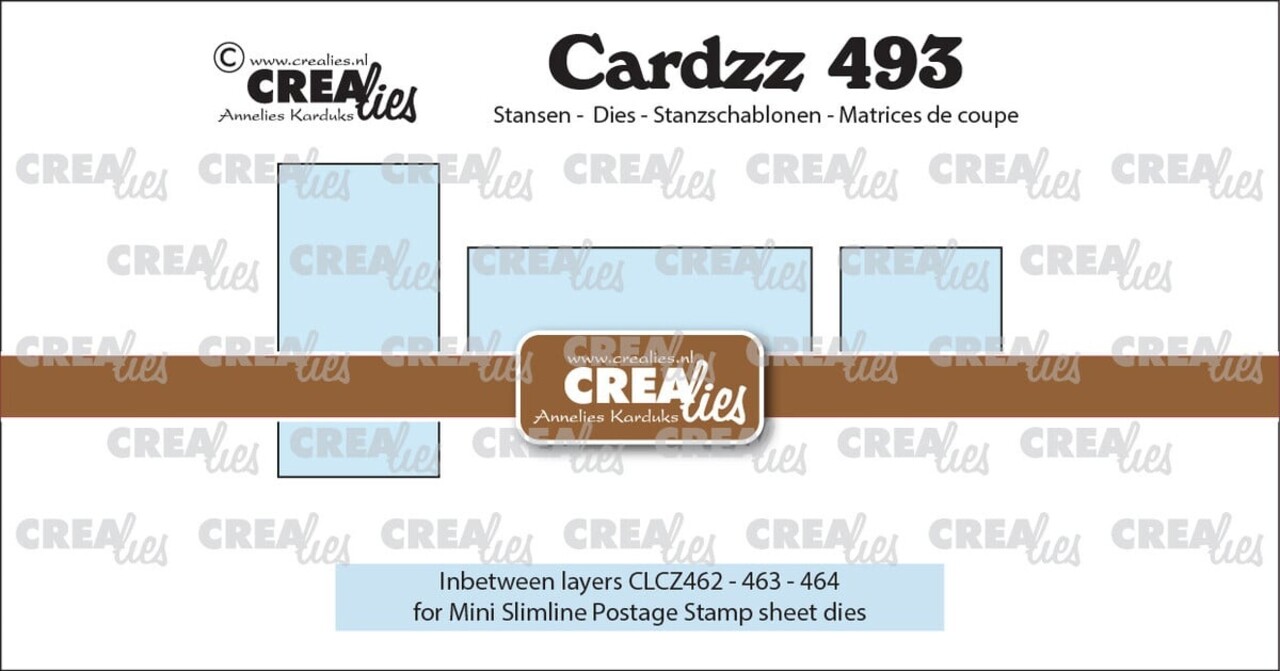 Crealies Cardzz Dies 3x Tussenlaagje voor CLCZ462, CLCZ463 & CLCZ464 (CLCZ493) Crealies Cardzz Dies 3x Tussenlaagje voor CLCZ462, CLCZ463 & CLCZ464 (CLCZ493)