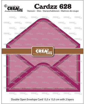 Crealies Cardzz Dies Dubbele Kaart Open Envelop (CLCZ628)