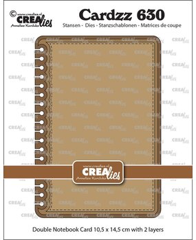 Crealies Cardzz Dies Dubbele Kaart Notebook (CLCZ630)