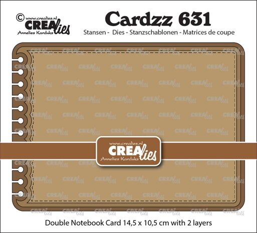 Crealies Cardzz Dies Dubbele Kaart Notebook (CLCZ631)