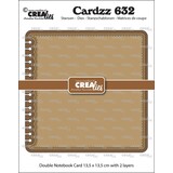 Crealies Cardzz Dies Dubbele Kaart Notebook (CLCZ632)