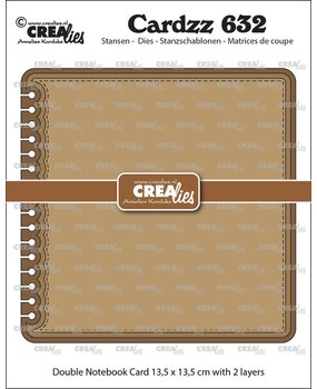 Crealies Cardzz Dies Dubbele Kaart Notebook (CLCZ632)